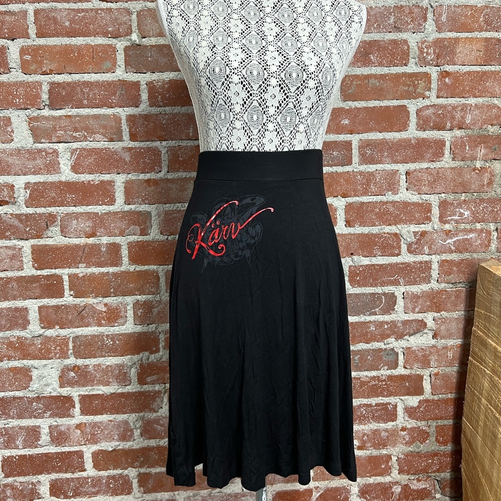 KARV black midi skirt, small